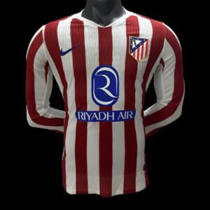 Maillot Atletico Madrid 2025 2026 Version Joueur domicile manches longues