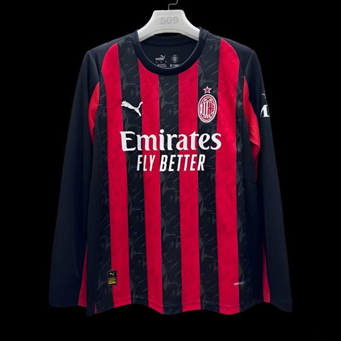 Maillot AC Milan 2025 2026 domicile manches longues